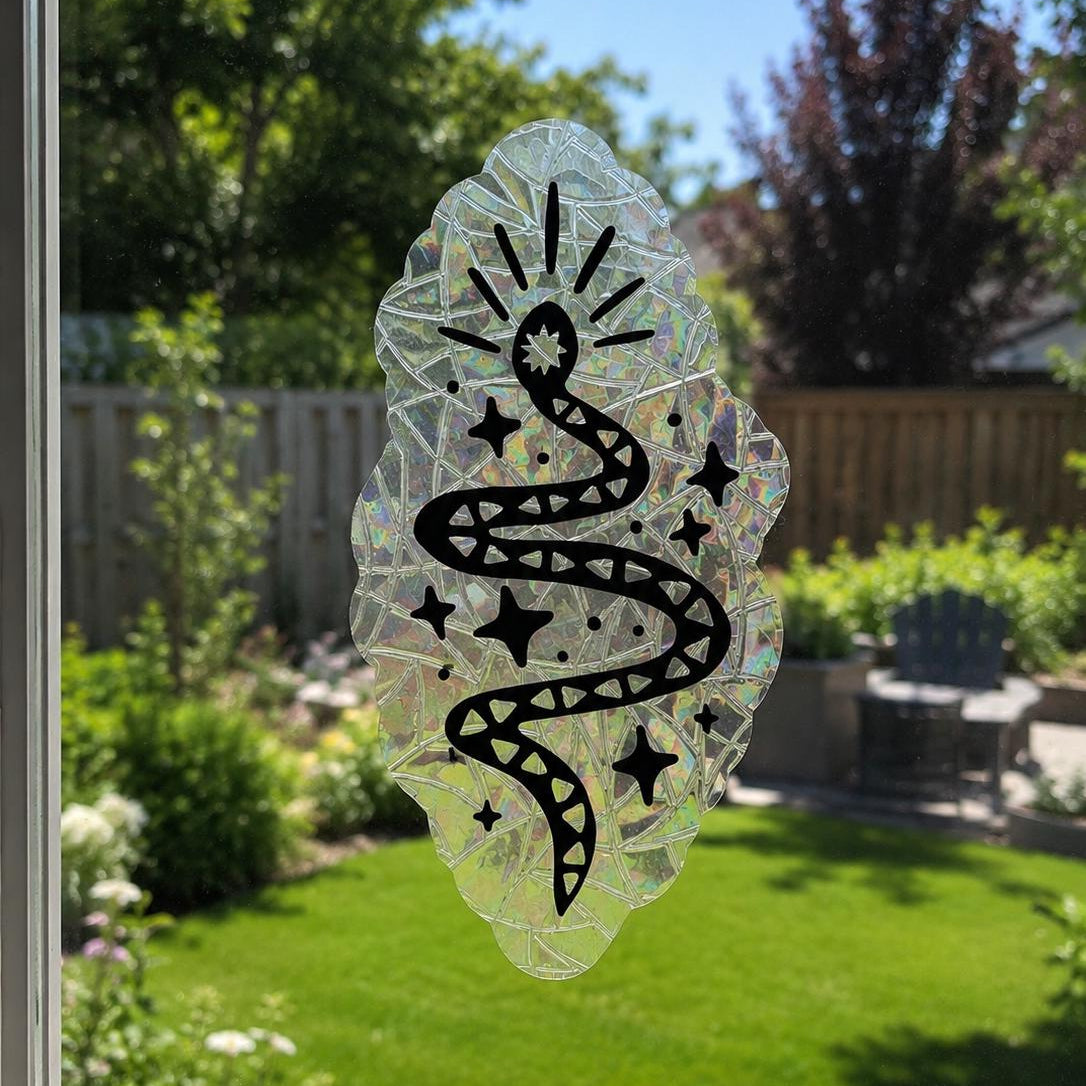 The Serpent | Traditional Flash Prism Suncatcher