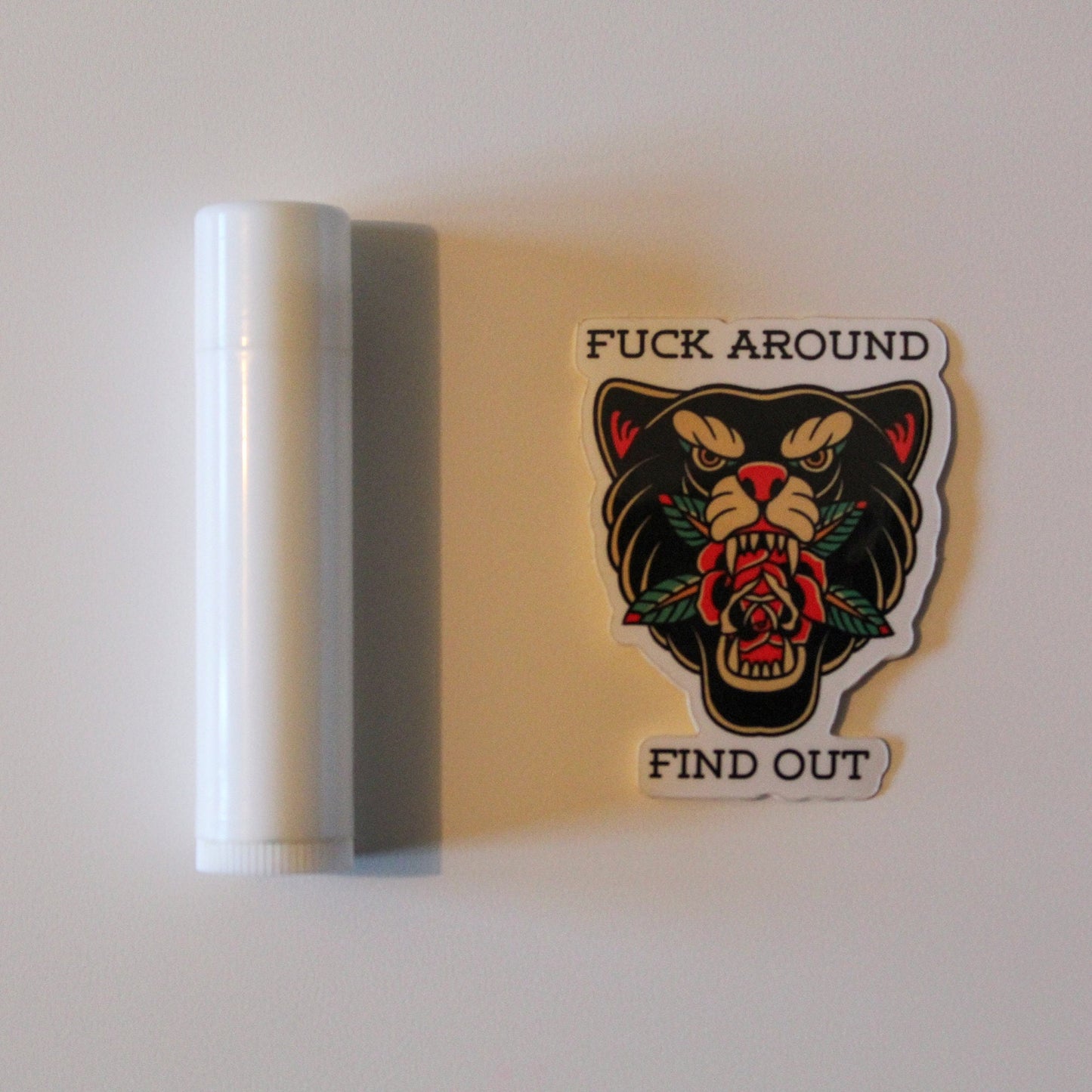 Fuck Around and Find Out | Panther & Rose Vinyl Sticker