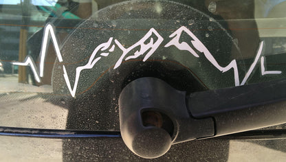 Mountain Heartbeat | Permanent Vinyl Decal