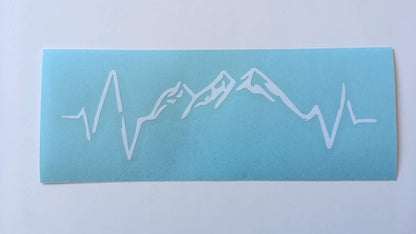 Mountain Heartbeat | Permanent Vinyl Decal