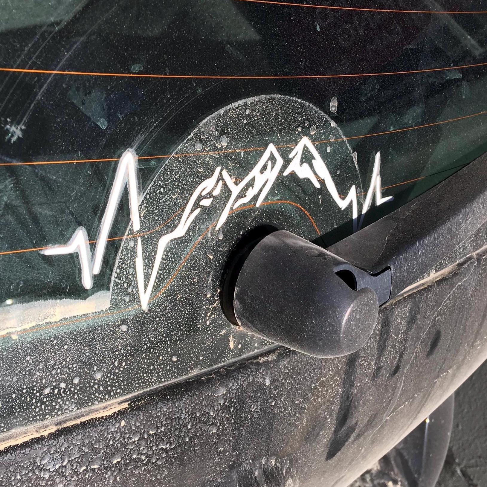 Mountain Heartbeat | Permanent Vinyl Decal