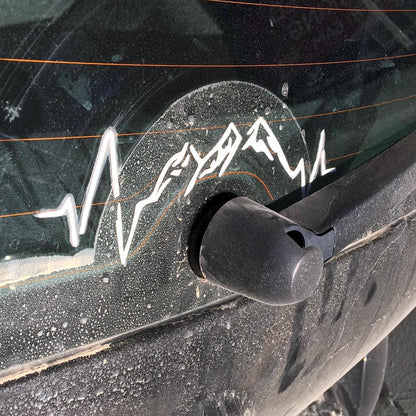 Mountain Heartbeat | Permanent Vinyl Decal