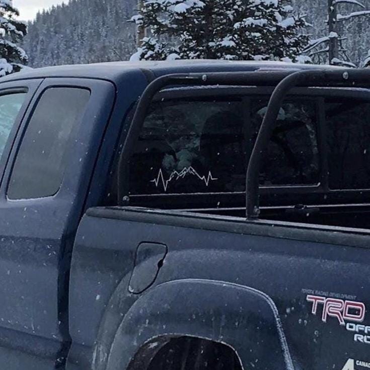 Mountain Heartbeat | Permanent Vinyl Decal