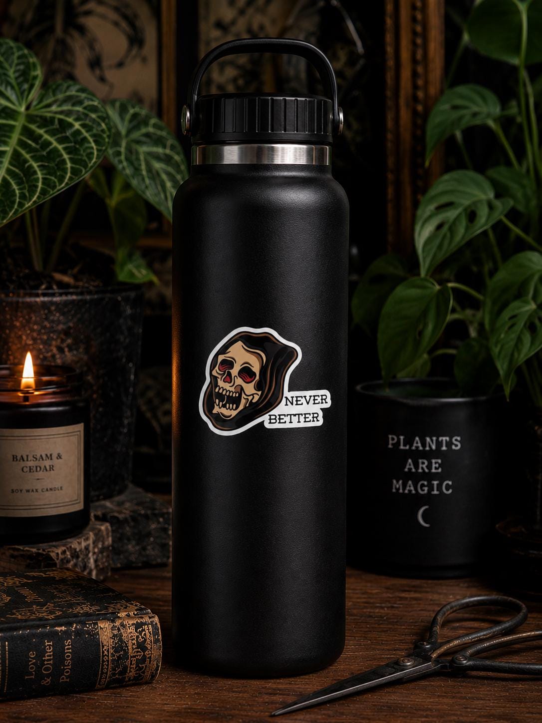 Never Better | Grim Reaper Vinyl Sticker