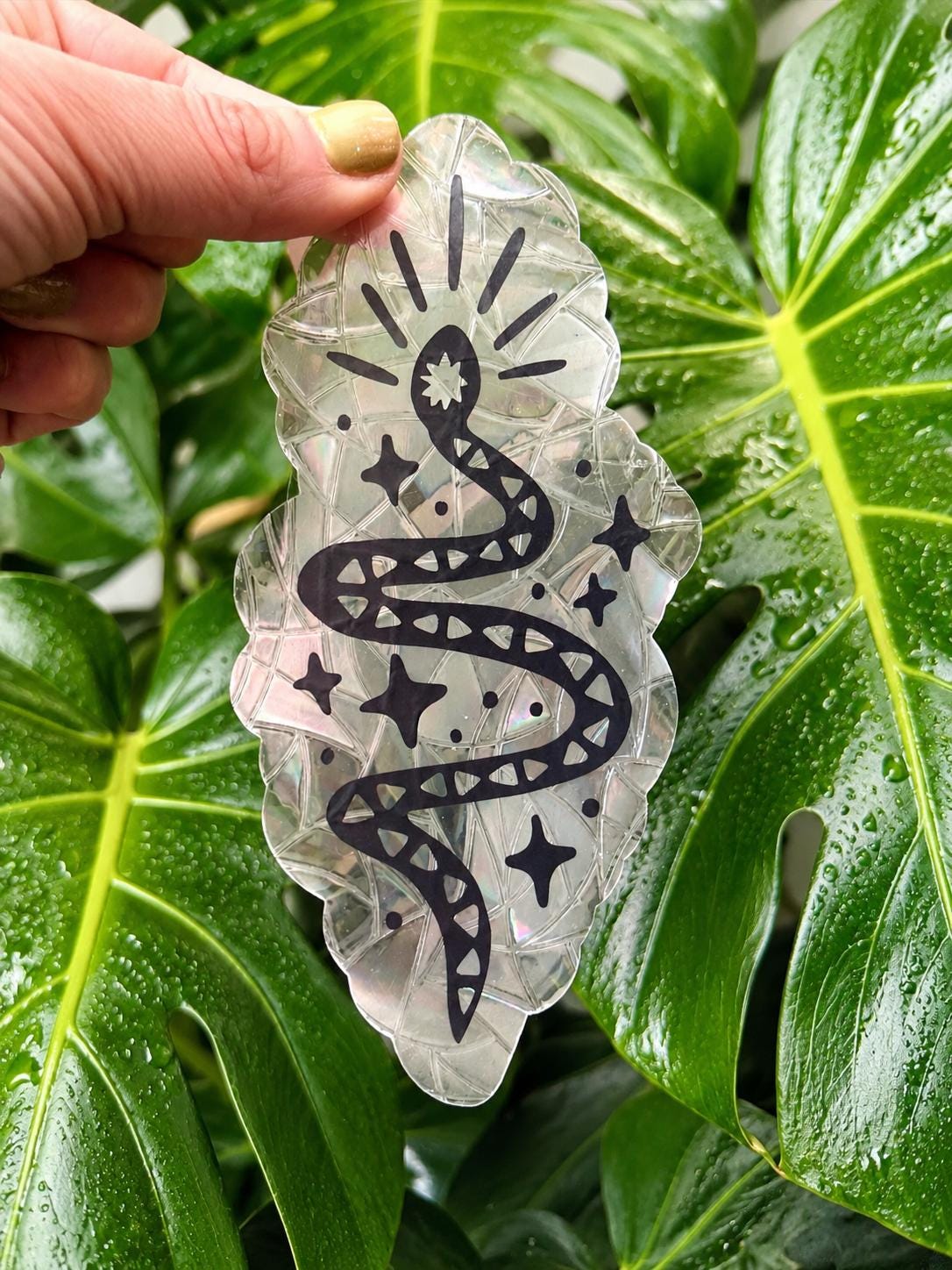 The Serpent | Traditional Flash Prism Suncatcher