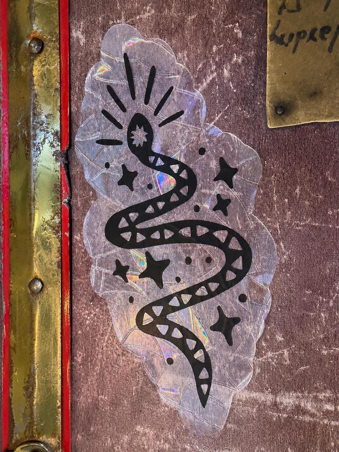 The Serpent | Traditional Flash Prism Suncatcher