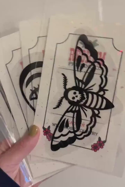 Death's-head Hawkmoth | Traditional Flash Prism Suncatcher